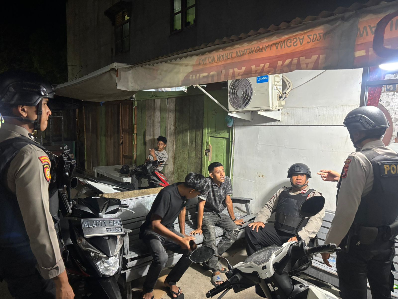 Patroli Perintis Presisi Sat Samapta Polres Langsa, Ciptakan Rasa Aman di Tengah Aktivitas Masyarakat