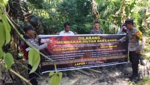 Polsek Rantau Selamat Intensifkan Patroli Karhutla, Cegah Kebakaran Hutan dan Lahan