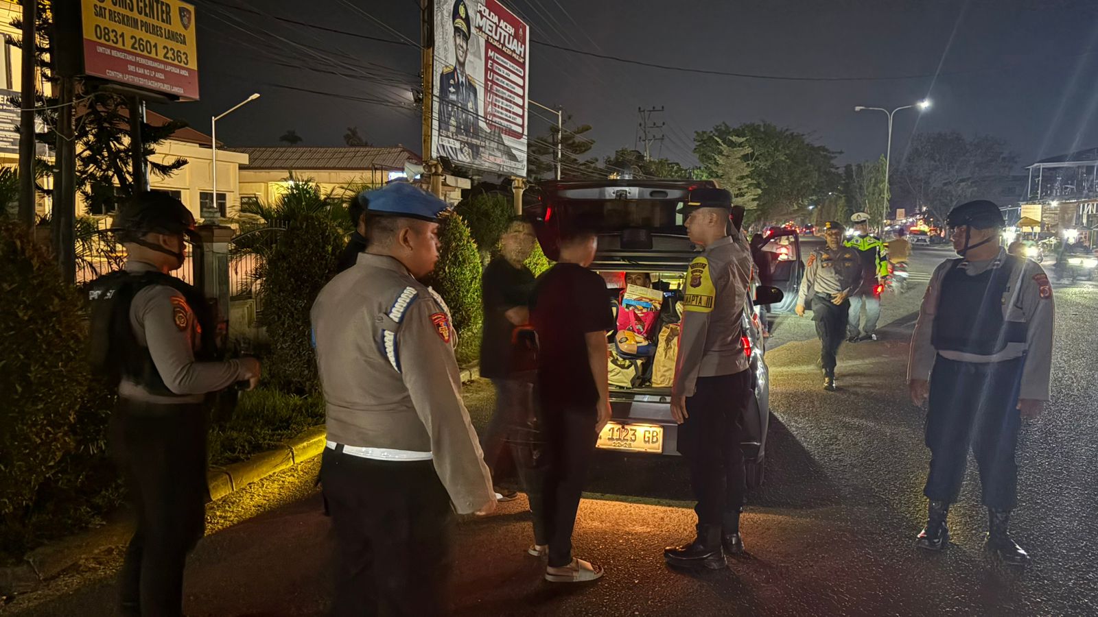 Polres Langsa Intensifkan KRYD Malam Hari Antisipasi Gangguan Kamtibmas