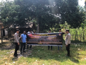 Polsek Rantau Selamat Gencarkan Patroli Karhutla untuk Cegah Kebakaran Lahan