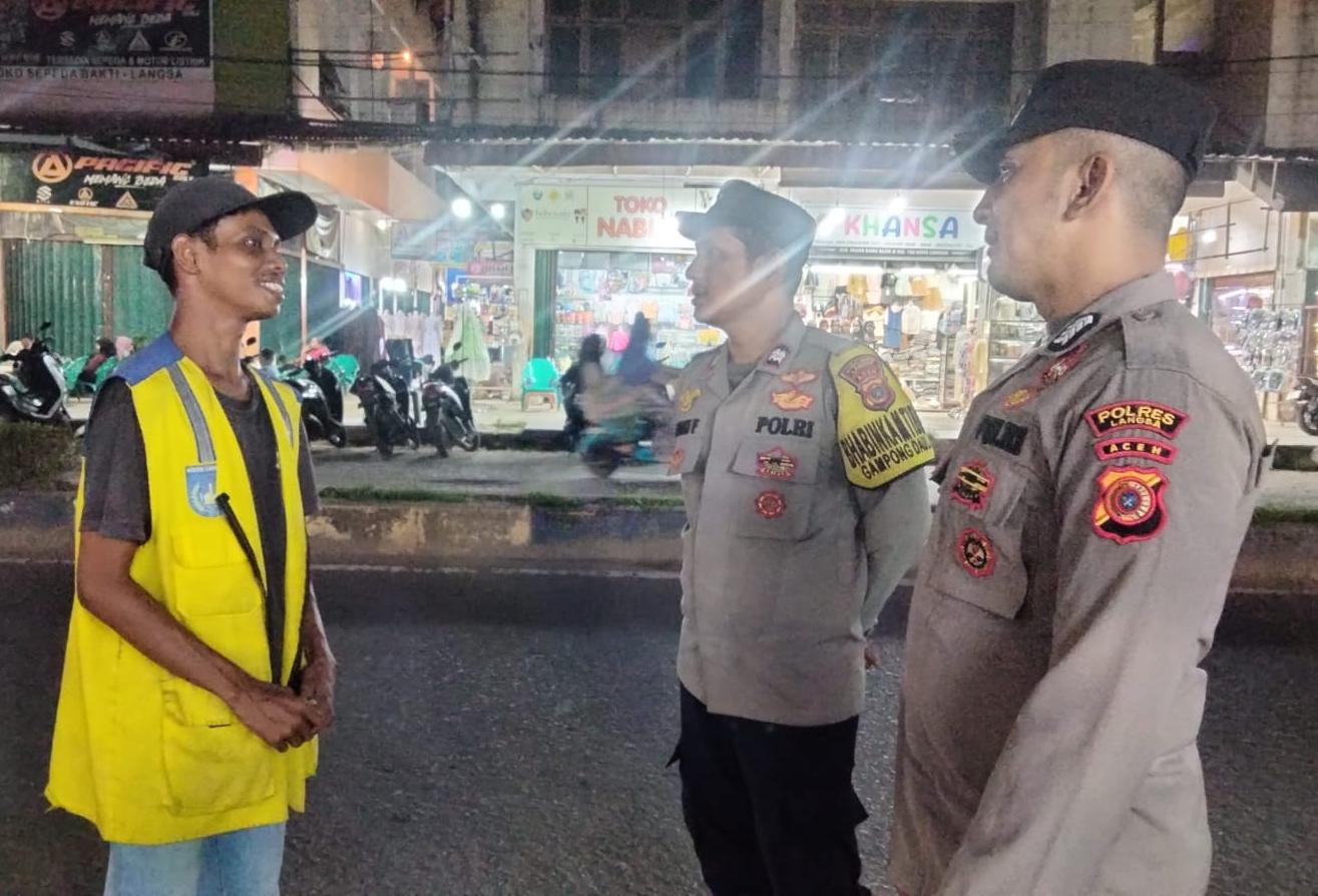 Polsek Langsa Gencarkan Patroli Antisipasi Premanisme di Wilayah Kota