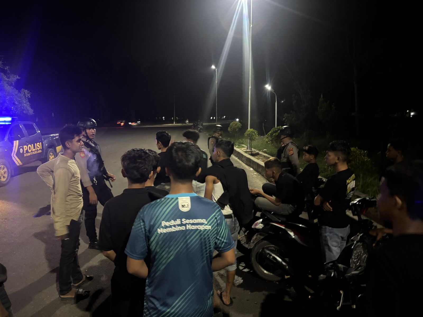 Sat Samapta Polres Langsa Gelar Patroli Perintis Presisi, Jaga Stabilitas Kamtibmas