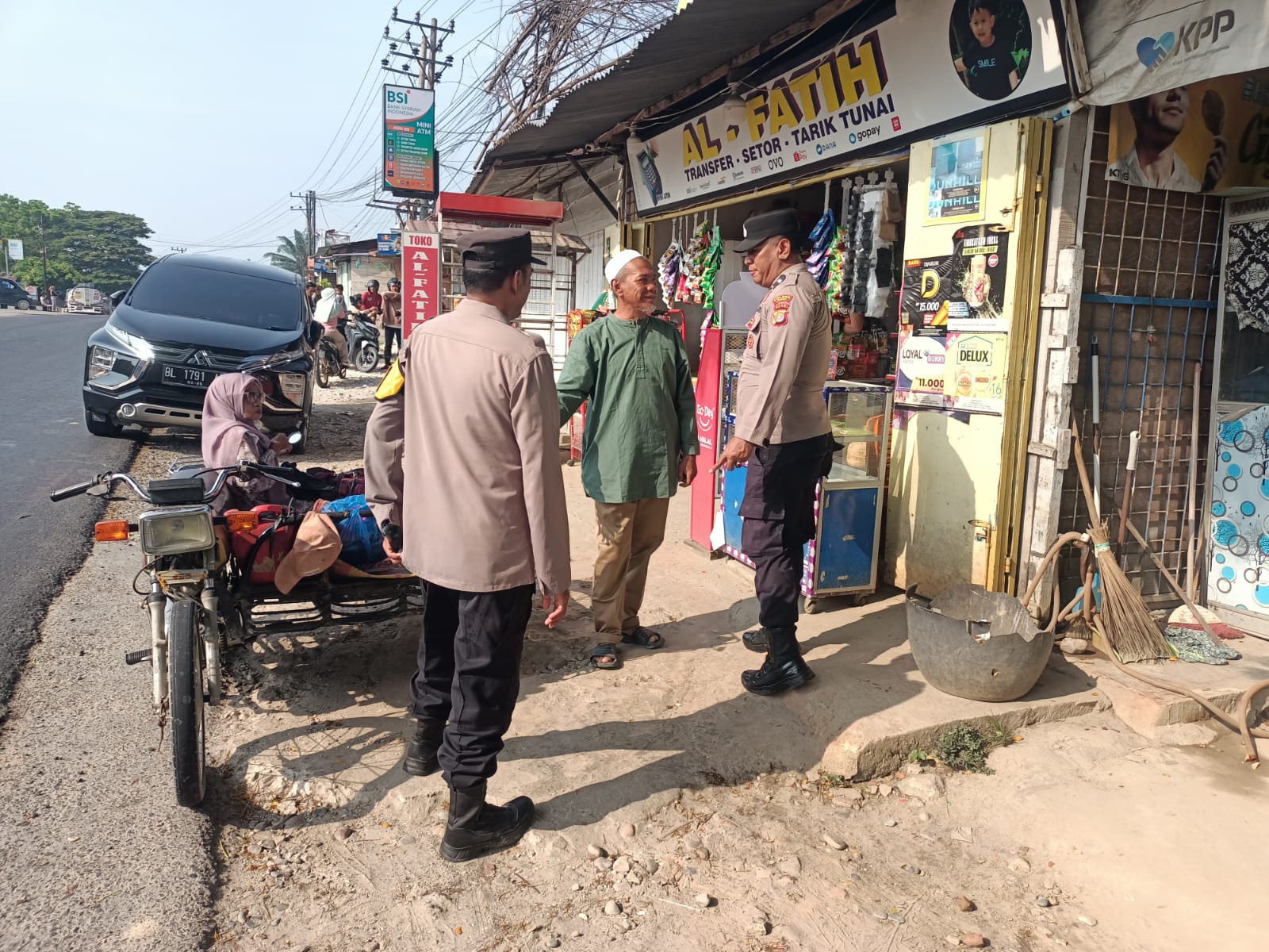 Polsek Langsa Barat Laksanakan Patroli Siang Hari, Pastikan Aktivitas Masyarakat Aman dan Kondusif