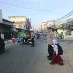 Polsek Langsa Gelar Protap Pagi di Sejumlah Simpang, Wujudkan Kamseltibcarlantas