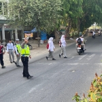 Sat Lantas Polres Langsa Gelar Strong Point Pagi di Jalan Ahmad Yani, Wujudkan Kamseltibcarlantas