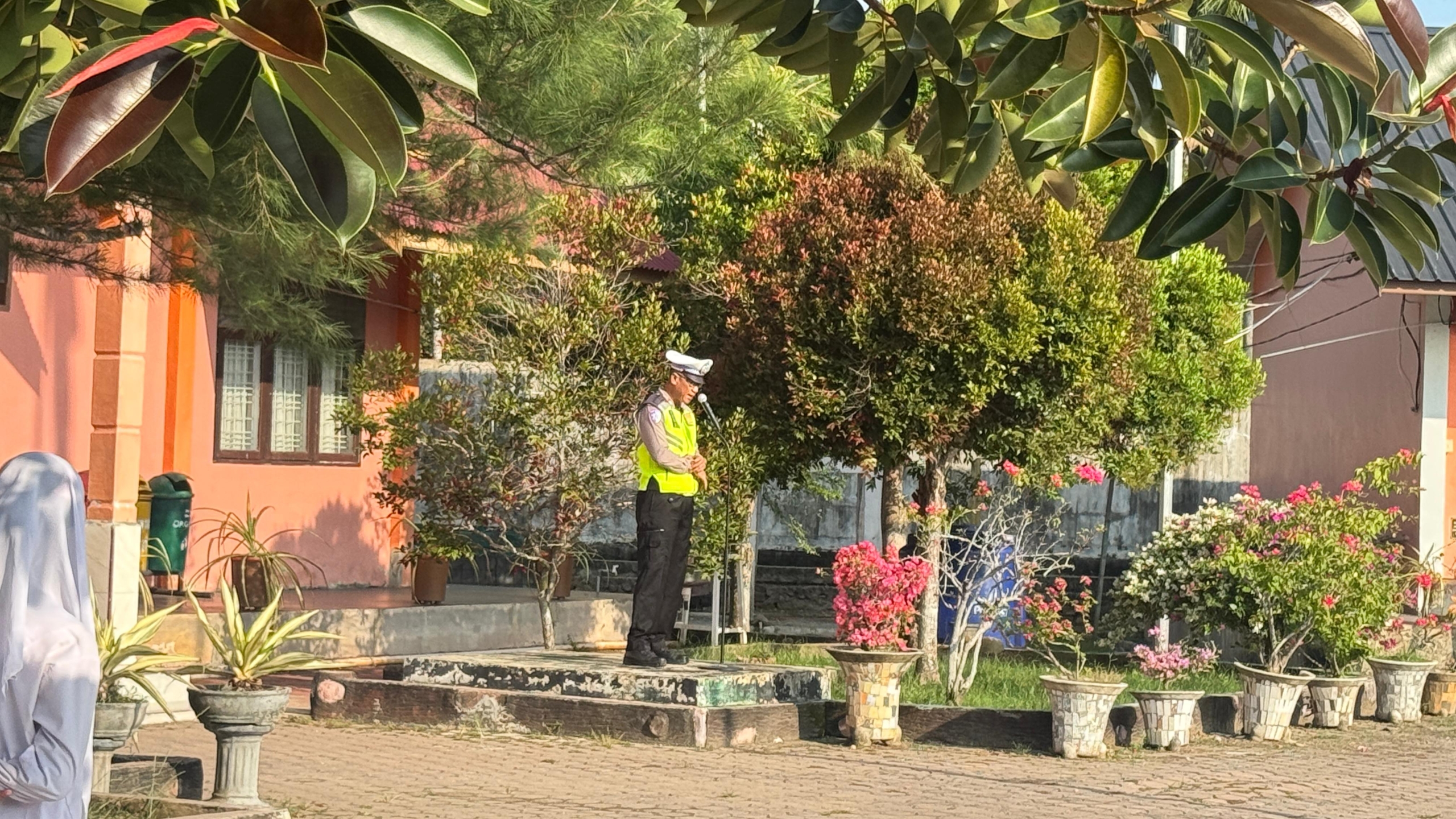 Sat Lantas Polres Langsa Gelar Police Goes To School, Edukasi Keselamatan Berlalu Lintas kepada Pelajar