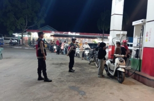 Polsek Manyak Payed Tingkatkan Patroli Malam Pasca Banjir untuk Jaga Kamtibmas