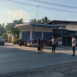 Polsek Rantau Selamat Laksanakan Strong Point Pagi untuk Kelancaran Lalu Lintas