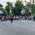 Sat Lantas Polres Langsa Intensifkan Strong Point Pagi di Jalur Utama Kota