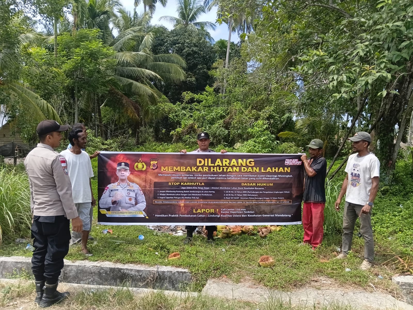 Polsek Sungai Raya Laksanakan Patroli Karhutla Antisipasi Kebakaran Hutan dan Lahan