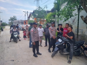 Polsek Langsa Barat Tingkatkan Patroli Harkamtibmas di Sejumlah Gampong