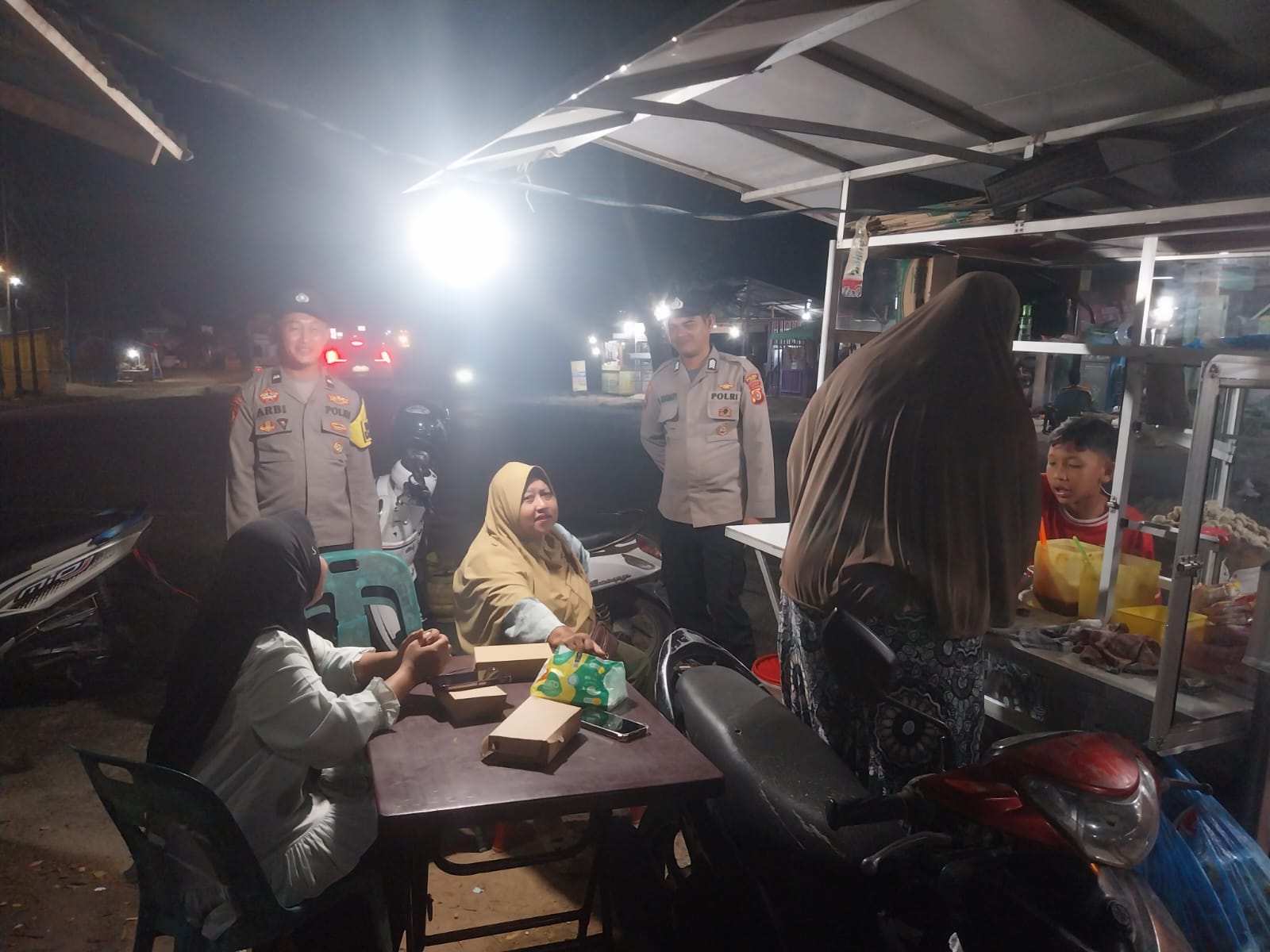 Polsek Langsa Barat Gencarkan Patroli Malam untuk Ciptakan Situasi Kondusif