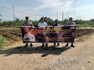 Polsek Langsa Barat Gencarkan Sosialisasi Karhutla, Ajak Warga Jaga Lingkungan