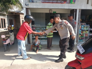 Polsek Langsa Barat Gelar Patroli Siang, Pantau Aktivitas Warga di Permukiman dan Gampong