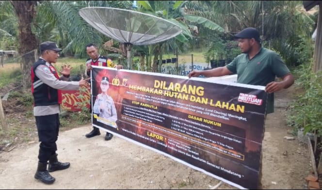 Polsek Rantau Selamat Intensifkan Patroli Karhutla, Cegah Kebakaran Hutan dan Lahan di Wilayah Rawan