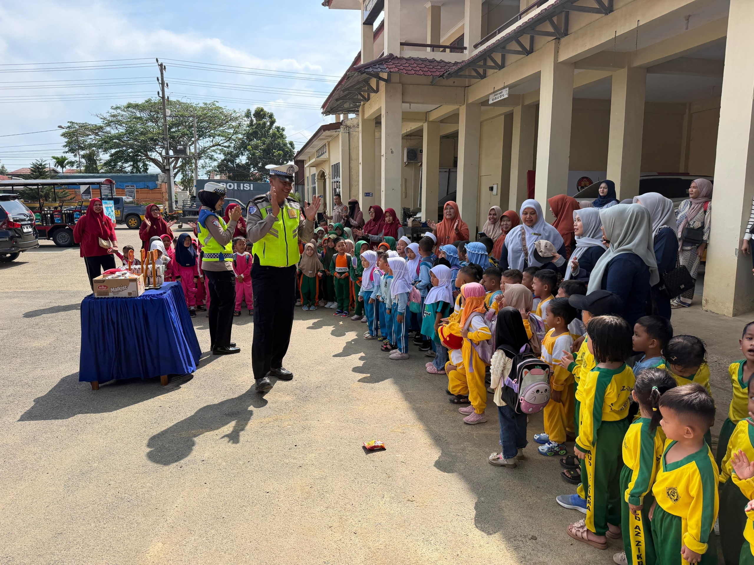 Satlantas Polres Langsa Gelar Program Polisi Sahabat Anak, Tanamkan Disiplin Lalu Lintas Sejak Dini