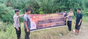 Polsek Sungai Raya Intensifkan Patroli Karhutla di Kawasan Rawan Kebakaran Lahan