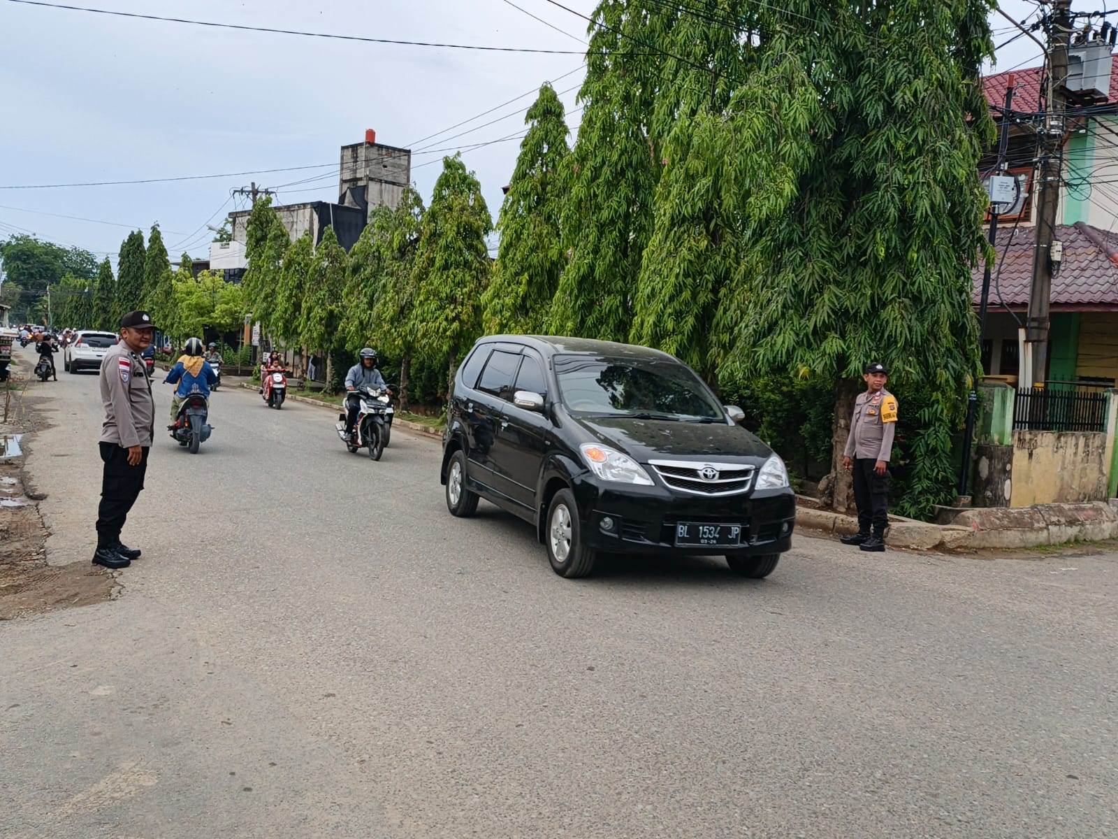 Polsek Langsa Tingkatkan Pengaturan Lalu Lintas di Sejumlah Persimpangan Kota