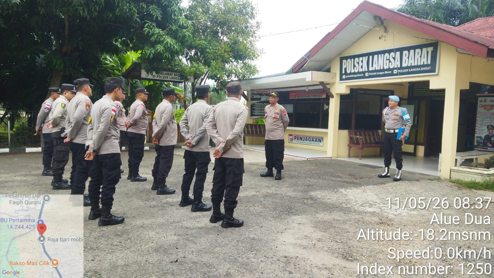 Polsek Langsa Barat Tekankan Disiplin dan Kinerja Personel Melalui Apel Pagi