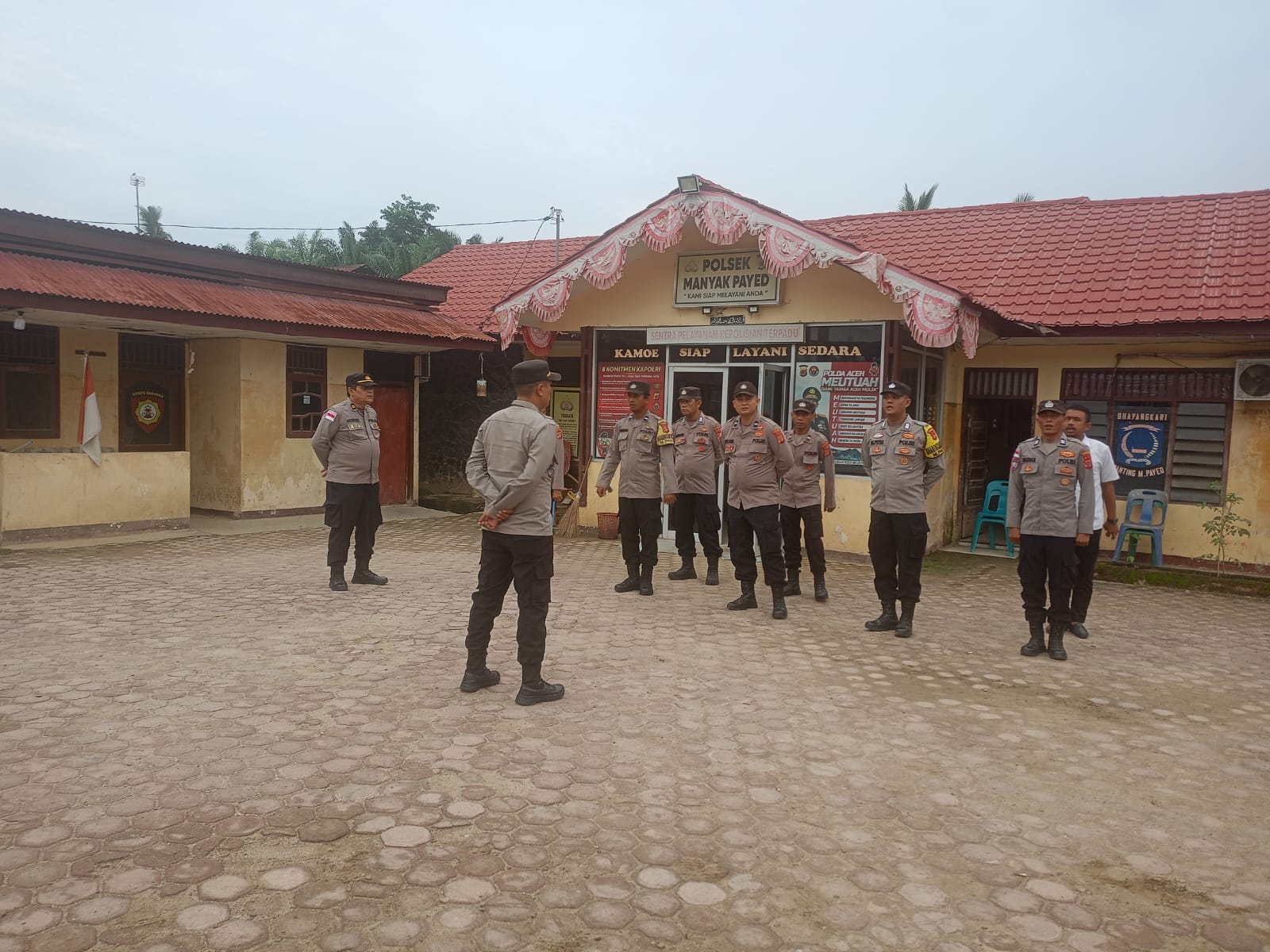 Polsek Manyak Payed Laksanakan Apel Pagi untuk Penguatan Disiplin dan Pengawasan Internal