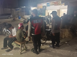 Polsek Manyak Payed Intensifkan Patroli Malam Pasca Banjir di Wilayah Kecamatan Manyak Payed