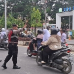 Sat Samapta Polres Langsa Perkuat Strong Point Pagi di Sejumlah Titik Keramaian Kota