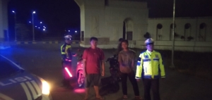 Sat Lantas Polres Langsa Gencarkan Patroli Blue Light Antisipasi Balap Liar di Kawasan Rawan Malam Hari