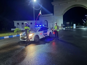 Sat Lantas Polres Langsa Intensifkan Patroli Blue Light untuk Antisipasi Balap Liar di Kawasan Hutan Lindung