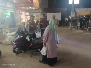 Polsek Manyak Payed Perkuat Patroli Malam Pasca Banjir di Wilayah Kecamatan
