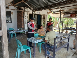 Polsek Manyak Payed Tingkatkan Patroli Siang Hari Jaga Stabilitas Kamtibmas Pasca Banjir