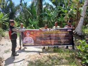 Polsek Manyak Payed Perkuat Patroli Karhutla di Wilayah Rawan Kebakaran Lahan