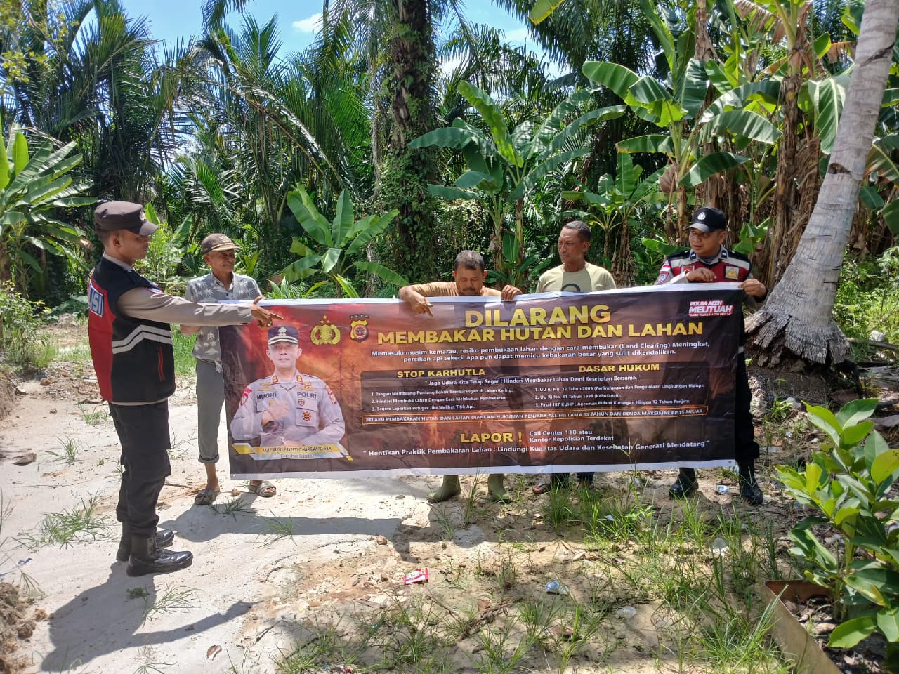 Polsek Manyak Payed Perkuat Patroli Karhutla di Wilayah Rawan Kebakaran Lahan