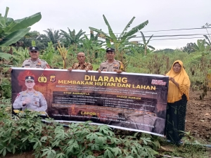 Polsek Langsa Barat Gencarkan Sosialisasi Karhutla di Kawasan Rawan Kebakaran