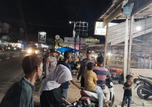 Polsek Sungai Raya Tingkatkan Patroli Malam untuk Jaga Kondusivitas Wilayah