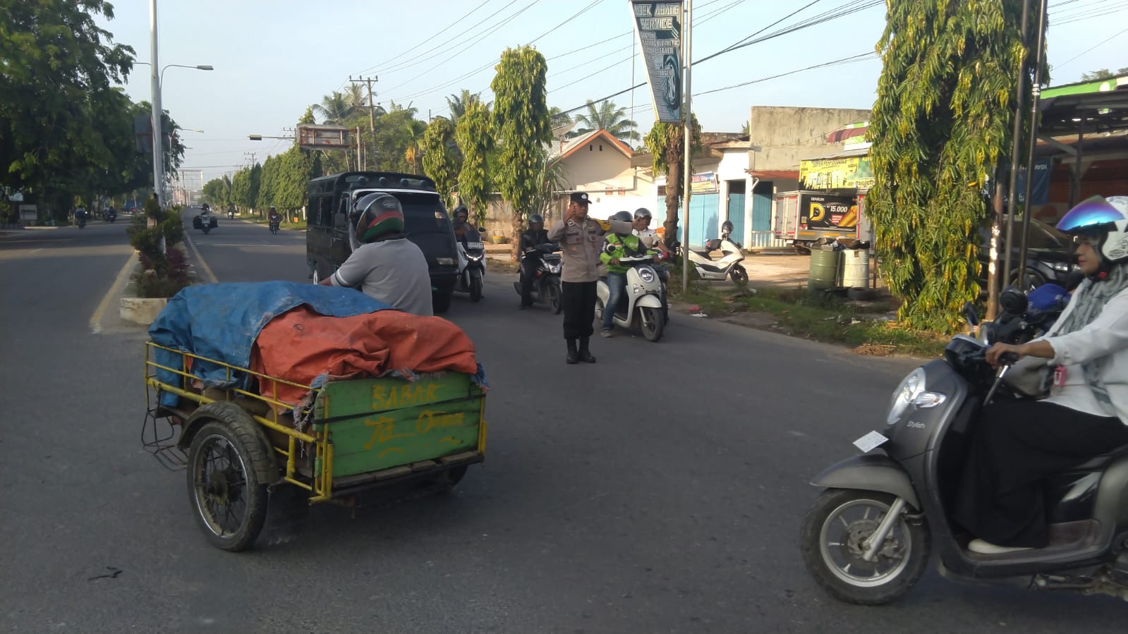 Polsek Langsa Barat Intensifkan Giat Protap 01 untuk Ciptakan Kamtibcarlantas di Pagi Hari