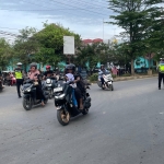 Satlantas Polres Langsa Gelar Strong Point Pagi untuk Kelancaran Arus Lalu Lintas