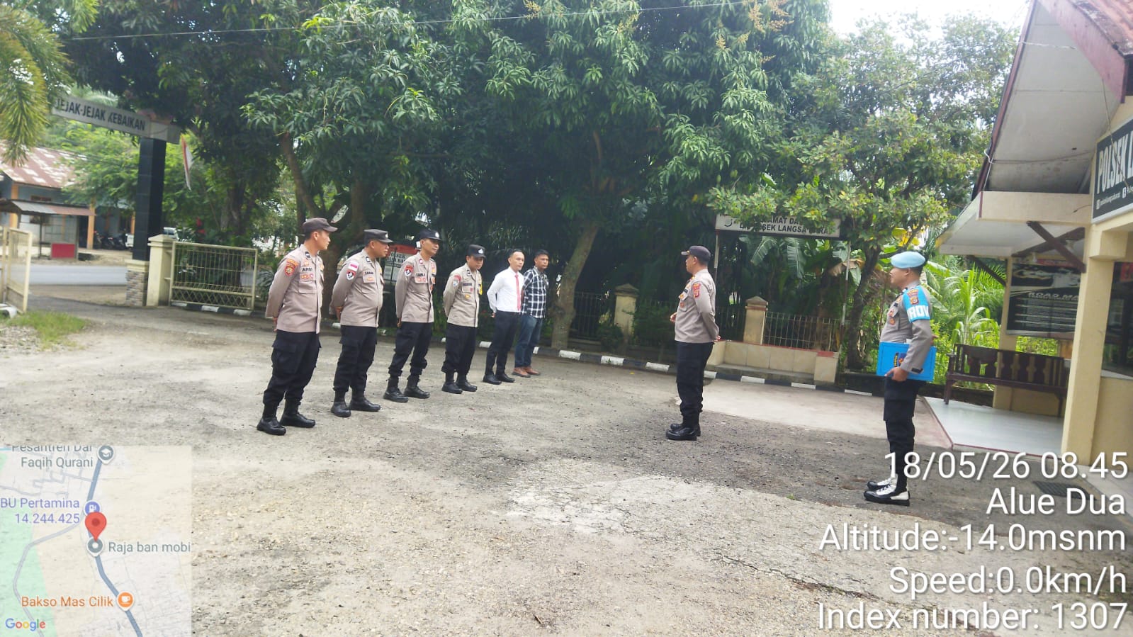 Polsek Langsa Barat Gelar Apel Pagi dan Tekankan Peran Bhabinkamtibmas dalam Problem Solving