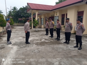 Polsek Langsa Timur Laksanakan Apel Pagi untuk Tingkatkan Kesiapan Personel