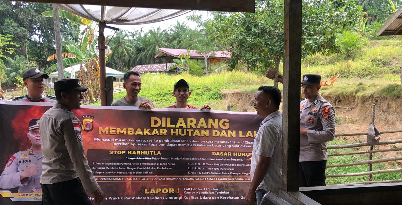 Polsek Rantau Selamat Laksanakan Patroli Karhutla Antisipasi Kebakaran Hutan dan Lahan