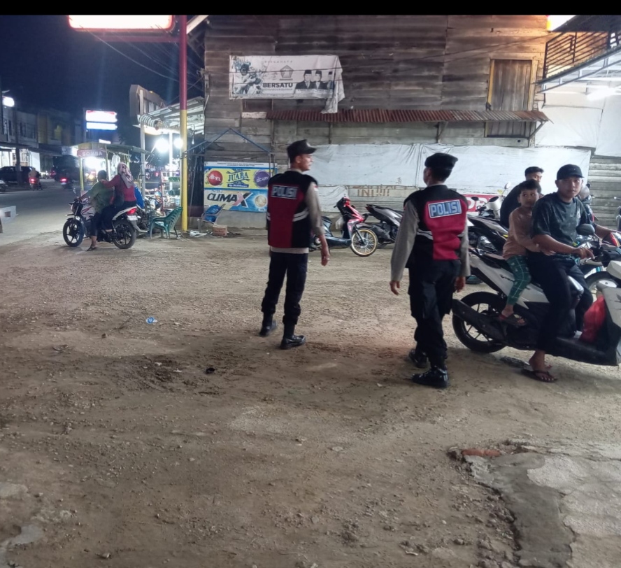 Polsek Manyak Payed Tingkatkan Patroli Malam untuk Jaga Kondusifitas Wilayah