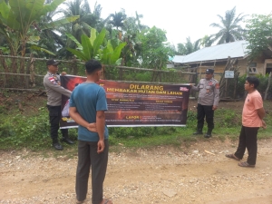 Polsek Sungai Raya Intensifkan Patroli Karhutla Antisipasi Kebakaran Hutan dan Lahan