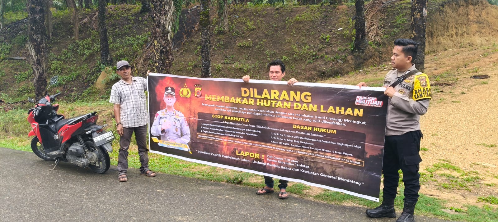 Polsek Rantau Selamat Laksanakan Patroli Karhutla untuk Cegah Kebakaran Hutan dan Lahan