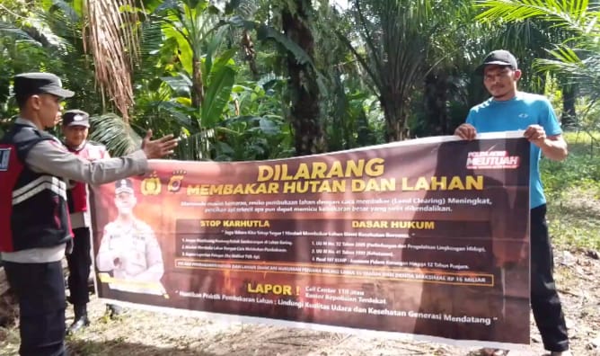 Polsek Rantau Selamat Intensifkan Patroli Karhutla di Wilayah Rawan Kebakaran