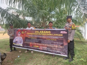 Polsek Langsa Barat Gencarkan Sosialisasi Karhutla di Kawasan Rawan Kebakaran