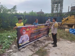 Polsek Langsa Barat Gencarkan Patroli dan Sosialisasi Karhutla untuk Cegah Kebakaran Hutan dan Lahan