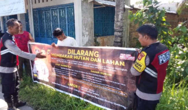Polsek Rantau Selamat Perkuat Patroli Karhutla untuk Cegah Kebakaran Hutan dan Lahan