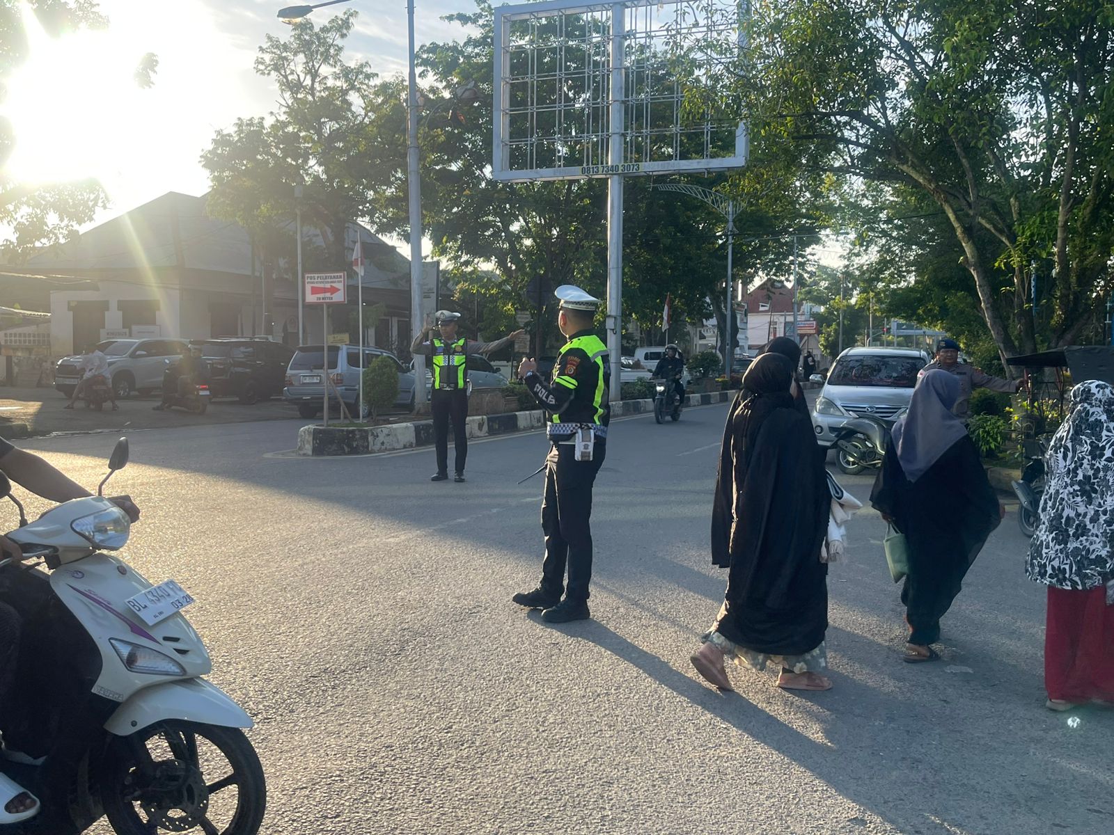 Satlantas Polres Langsa Kawal Pengamanan Shalat Idul Adha 1447 H, Arus Lalu Lintas Tetap Lancar