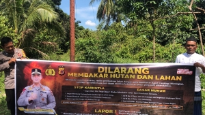 Polsek Rantau Selamat Tingkatkan Pengawasan Karhutla di Daerah Rawan Kebakaran