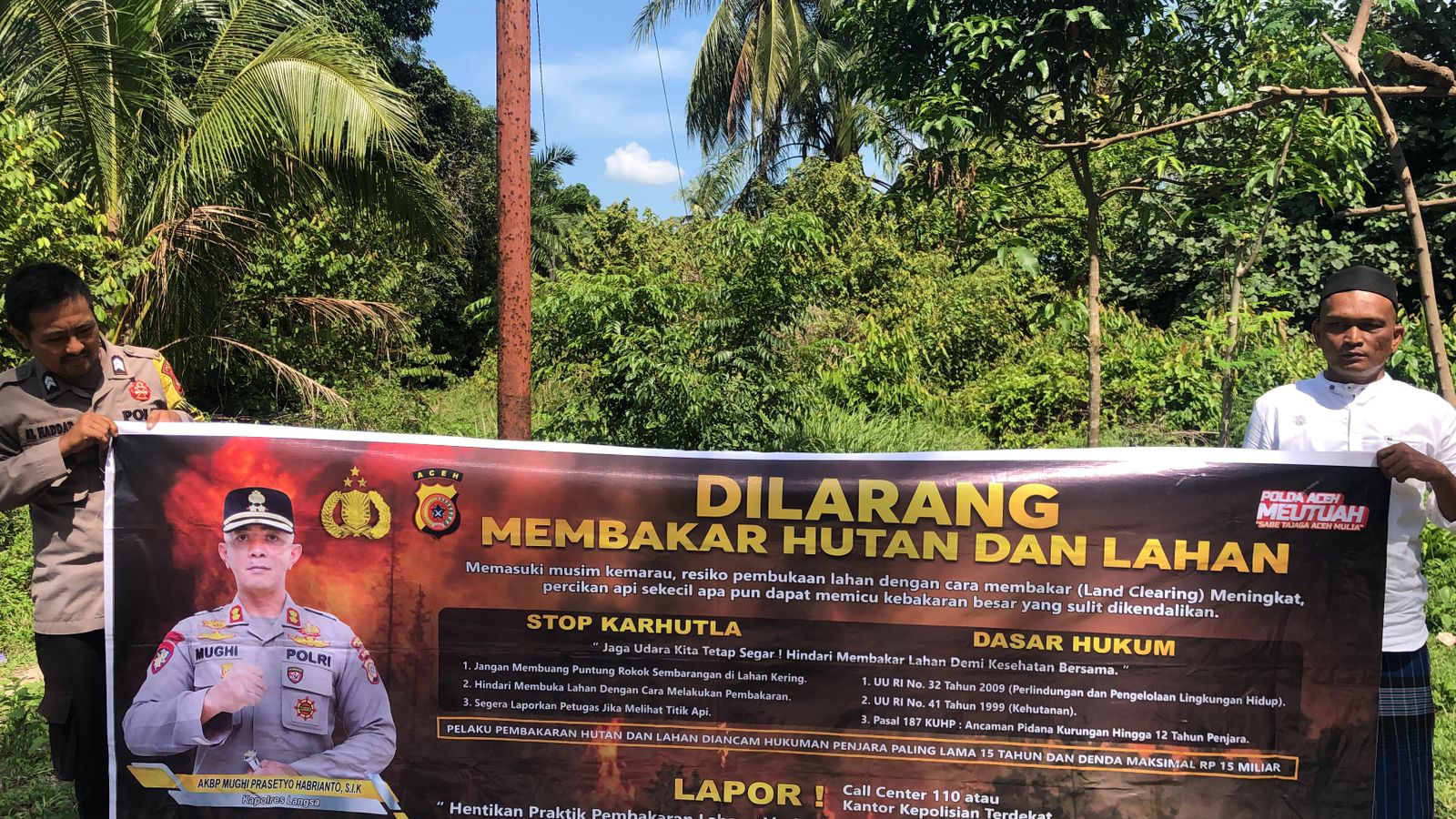 Polsek Rantau Selamat Tingkatkan Pengawasan Karhutla di Daerah Rawan Kebakaran