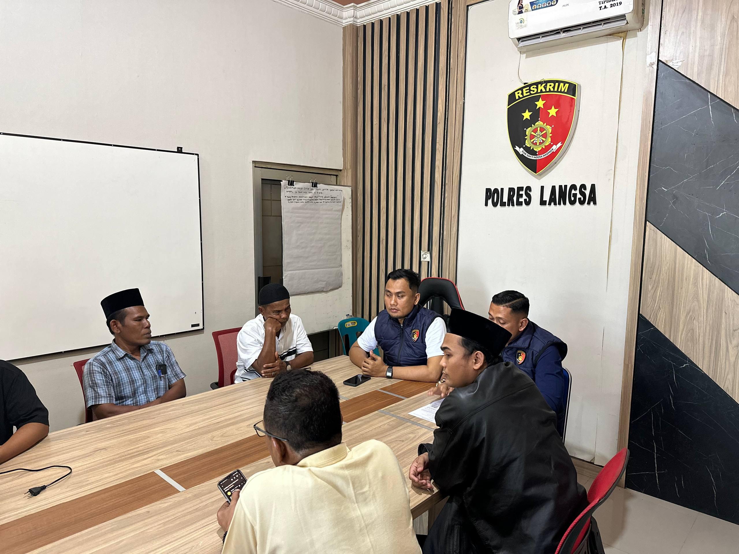 Pelayanan Satreskrim Polres Langsa Cepat, Ramah dan Anti Korupsi